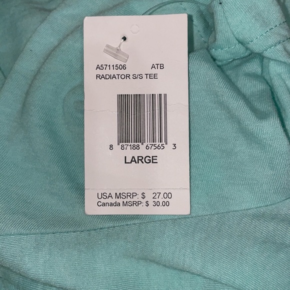 Volcom Crew Neck Mint Green with Black Logo T-Shirt - Picture 4 of 4